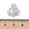 Brass Micro Pave Cubic Zirconia Stud Earring Findings LS-KK-Z094-09P-4