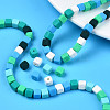 Handmade Polymer Clay Beads Strands CLAY-N008-060-03-8