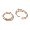 Clear Cubic Zirconia Hoop Earrings EJEW-L292-005G-2