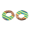 Epoxy Resin & Walnut Wood Pendants RESI-N039-121U-2