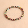 Vintage Natural Dyed Imperial Jasper & Synthetic Non-magnetic Hematite Beads Stretch Bracelets for Women Men LS-UH5548-1-1