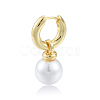 ABS Plastic Pearl Dangle Hoop Earrings EJEW-N011-106LG-3