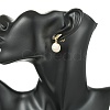 304 Stainless Steel Stud Dangle Earrings EJEW-JE07240-02-2