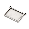 304 Stainless Steel Connector Cabochon Settings STAS-Z201-04P-02-2