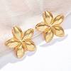 304 Stainless Steel Stud Earrings for Women EJEW-K306-19G-1