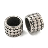 316 Surgical Stainless Steel Large Hole Beads STAS-Q326-09AS-10-1