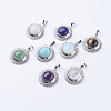 Natural & Synthetic Mixed Stone Pendants G-P352-C-1
