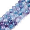 Dyed Natural White Jade Beads Strands X-G-T138-6mm-210-6-4