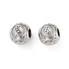 304 Stainless Steel Rhinestone European Beads STAS-A092-10S-P-1