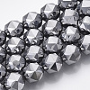Terahertz Stone Beads Strands G-R462-039B-1