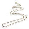 Iron Rolo Chains Necklace Making MAK-R015-75cm-AB-2