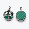 Natural & Synthetic Mixed Stone Pendants G-E449-C-3