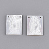Natural White Shell Mother of Pearl Shell Pendants SSHEL-S264-005-1