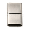 Tarnish Resistant Matte 304 Stainless Steel Magnetic Clasps STAS-K007-34-4
