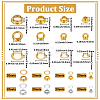 160 Sets 8 Styles Iron Grommet Eyelet Findings IFIN-BBC0001-05-2