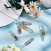 6Pcs 3 Styles Tibetan Style Alloy Pendants FIND-GF0009-11-4