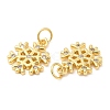 Christmas Rack Plating Brass Pendants KK-D037-01G-2