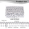 Polyester Tassel Lace Ribbon OCOR-WH0079-75D-2