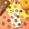 40Pcs 4 Styles Thanksgiving Resin Cabochons RESI-SC0036-39-5