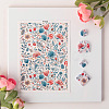 Flower Pattern Ceramics Clay Water Transfer Paper PW-WG87D4C-03-1