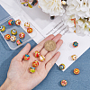 DICOSMETIC 20Pcs 5 Colors Hollow Alloy Beads ENAM-DC0001-41-3