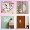 Waterproof Reflective Plastic Mirror Stickers DIY-WH0668-006-6