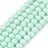 Opaque Solid Color Imitation Jade Glass Beads Strands EGLA-A044-P3mm-D14-1