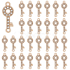 80Pcs Alloy Crystal Rhinestone Connector Charms ALRI-DC0001-04-1