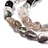 Natural Lodolite Quartz Beads Strands G-G018-66-3