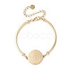 Religion 304 Stainless Steel Link Bracelets for Women BJEW-F524-02A-G-4