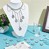 40Pcs 8 Styles Alloy Rhinestone Pendants ALRI-NB0001-19P-4
