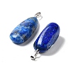 Natural Lapis Lazuli Pendants G-P525-01P-02-2