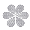 430 Stainless Steel Filigree Pendants X-STAS-S108-25A-01-1