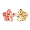 304 Stainless Steel Enamel Pendants STAS-K256-17G-03-1
