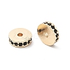 Brass Micro Pave Cubic Zirconia Beads KK-R216-15KCG-03-2