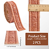 2Pcs Foam 3D Self-Adhesive Waterproof Wallpaper Border DIY-GF0010-19G-2