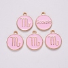 Alloy Enamel Pendants X-ENAM-S124-01B-09L-2