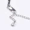 Braided Cotton Cord Bracelet Making MAK-I006-16P-3