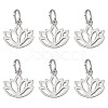 6Pcs Hollow 925 Sterling Silver Charms STER-DR0001-35-1