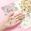 80Pcs 8 Styles Tibetan Style Toggle Clasps TIBEB-CJ0001-28-4