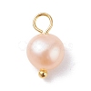 Natural Cultured Freshwater Pearl Charms X-PALLOY-JF01098-02-2