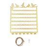 Rectangle with Bird Iron Wall Mounted Jewelry Display Rack ODIS-Q042-05G-3