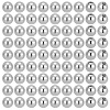 100Pcs 304 Stainless Steel Round Ear Nuts STAS-GO0001-04-1