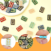 36Pcs 9 Colors Handmade Lampwork Beads LAMP-SC0001-72-3