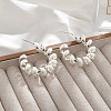 Brass Spiral Laid Stud Earrings for Women LS-EJEW-A121-21S-1