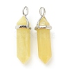 Natural Peridot Pointed Pendants X-G-M378-01P-A32-2