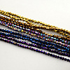 Electroplate Glass Bead Strands EGLA-R094-4mm-M1-1