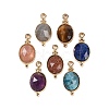 Natural & Synthetic Mixed Gemstone Faceted Pendans KK-L218-003G-M-1