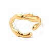 Ion Plating(IP) 304 Stainless Steel Cuff Finger Ring RJEW-E063-32G-2