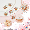 6Pcs Acrylic Rhinestone Buttons DIY-FG0004-60B-4
